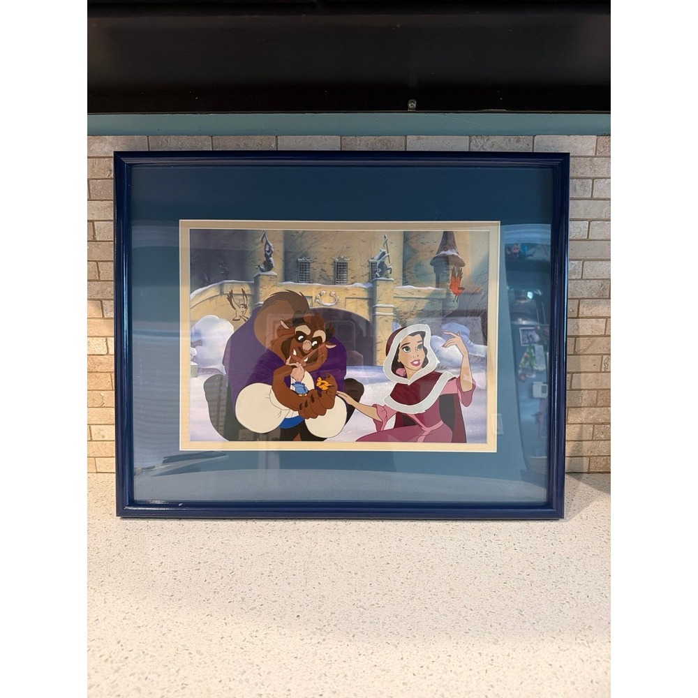 Disney Beauty Beast Belle Tames Beast Limited Edition Art‎